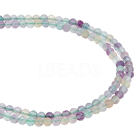  2 Strands Natural Fluorite Beads Strands G-NB0004-60-1