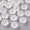 Transparent Frosted Acrylic Bead Caps MACR-S371-04A-701-1