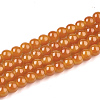 Baking Paint Imitation Jade Glass Round Bead Strands X1-DGLA-Q021-8mm-12-1