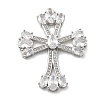 Brass Micro Pave Clear Cubic Zirconia Pendants KK-L228-03P-04-1
