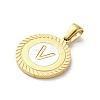 Ion Plating(IP) 304 Stainless Steel Pendants STAS-I204-V-G-2