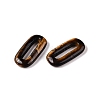 Natural Tiger Eye Oval Pendants G-N342-105N-2