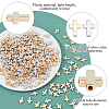 300Pcs 2 Colors CCB Plastic Beads CCB-DC0001-12-4