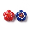 Printed Opaque Acrylic Beads X-OACR-E009-07B-2