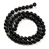 Natural Golden Sheen Obsidian Beads Strands X-G-C068-6mm-9-4