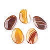 Natural Striped Agate Pendants G-P381-C-1