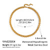 304 Stainless Steel Link Chain Necklaces for Women UT1366-1-1