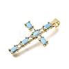 Brass Pave Cubic Zirconia Pendants CU-CBAE7DF-11G-A05-2