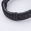 Adjustable Unisex Cowhide Cord Bracelets BJEW-F300-08A-2