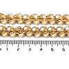 Electroplate Transparent Glass Beads Strands EGLA-A035-T8mm-A17-4