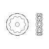 Preciosa&reg MAXIMA Crystal Multi-Stones Settings Y-PRC-MA8-00030-S-3