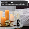 Bowknot Polyester Gauze with Plastic Pearl Curtain Holdback AJEW-WH0314-541-4