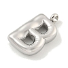 Non-Tarnish 304 Stainless Steel Pendants STAS-C102-16P-B-2