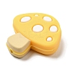 Mushroom Food Grade Eco-Friendly Silicone Focal Beads SIL-Z005-01D-2