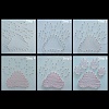 Footprint Pattern DIY String Art Kit Sets DIY-F070-15-5