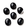 Natural Dyed & Heated Black Agate Cabochons G-G145-01A-31-1