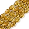 Transparent Glass Beads Strands EGLA-N013-T8mm-D08-1