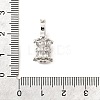 Brass Micro Pave Cubic Zirconia Donut Bails LS-KK-U061-17P-3