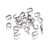 201 Stainless Steel Snap on Bails for Pendant Making X-STAS-K146-067-3x7mm-3