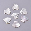 Natural White Shell Mother of Pearl Shell Pendants SSHEL-L013-09-1