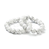 Natural Howlite Beaded Stretch Bracelets BJEW-D446-C-03-4