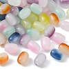 105Pcs 7 Colors Opaque Glass Beads GLAA-FS0001-43-4
