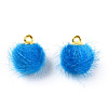 Faux Mink Fur Covered Charms WOVE-S084-36J-2