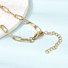 4MM 304 Stainless Steel Textured Paperclip Chain Necklaces for Man and Women SA-CBAB767-12G-3
