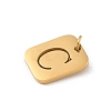 304 Stainless Steel Charms LS-STAS-R001-01G-C-2