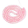 Crackle Baking Paint Imitation Jade Glass Beads Strands DGLA-YW0001-17B-2