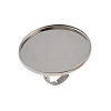 304 Stainless Steel Cuff Ring Components STAS-D372-06P-10-1