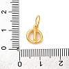 925 Sterling Silver Letter Charms with Jump Rings STER-R008-01G-D-3