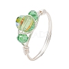 Glass Finger Rings RJEW-JR00925-02-4