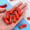Opaque Crackle Acrylic Beads LS-X1-MACR-S372-001N-009-5