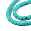 Handmade Polymer Clay Beads Strands CLAY-R089-6mm-031-3