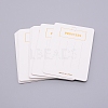Paper Jewelry Display Cards CDIS-WH0016-02-2