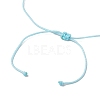 Nylon Braided Bead Adjustable Anklets AJEW-AN00605-6