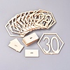 Wood Table Numbers Cards AJEW-WH0021-29C-1