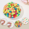 150Pcs Resin Hair Coil Cuffs OHAR-SP0001-19-5