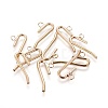 Alloy Bobby Pin Findings PALLOY-WH0065-35-2