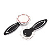 Alloy & Iron Bookmark Cabochon Settings PALLOY-N184-10S-2