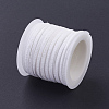 3x1.5mm White Flat Faux Suede Cord X-LW-R003-21-3