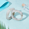 2Pcs Imitation Marble Acrylic Bangle for Women BJEW-UN0001-69B-2