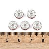 Brass Grade A Rhinestone Spacer Beads RB-A014-Z8mm-23S-2