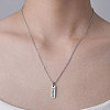 Non-Tarnish 201 Stainless Steel Word Dream Pendant Necklace NJEW-OY001-51-2