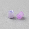 Opaque Colours Glass Hexagon Bugle Beads GLAA-TAC0005-008A-2