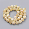 Natural Yellow Jade Beads Strands G-S259-49-10mm-2
