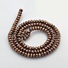 Electroplate Non-magnetic Synthetic Hematite Beads Strands G-J208D-04-2