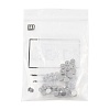 40Pcs 4 Styles 304 Stainless Steel Ear Nuts STAS-FS0002-23-7