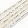 Electroplate Non-magnetic Synthetic Hematite Beads Strands G-L485-06D-S-1